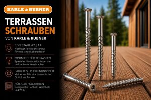 Terrassenschrauben Karle & Rubner