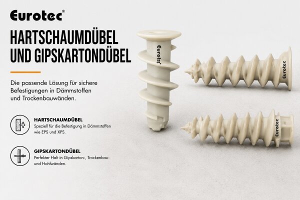 Gipskartondübel
Gipskartondübel sind speziell...