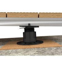 Eurotec Verstellfuß SL BASE L mit L-Adapter Aufbauhöhe: 67 - 117 mm VE:30