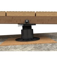 Eurotec Verstellfuß SL BASE XL mit L-Adapter Aufbauhöhe: 117 - 217 mm VE:20