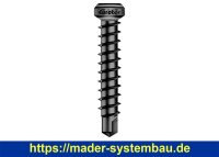 Eurotec Bohrschraube TX 20 5,0 x 30mm schwarz, inkl. Bit...