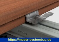 Eurotec V-Clip; Edelstahl A2 22,7 x 9,4 x 32,3 (BxHxL);...