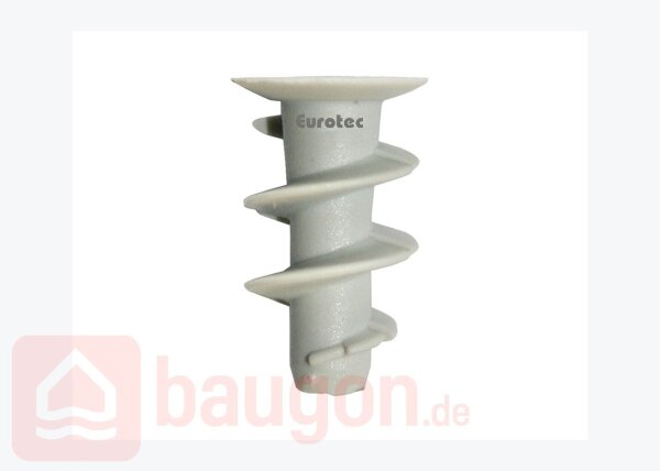 Eurotec Gipskartondübel; inkl. Setzwerkzeug für Schrauben mit Ø3,5 – 5,0 mm VE:100
