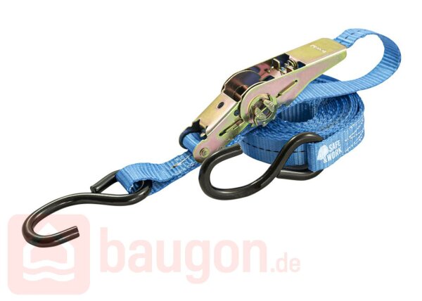 Eurotec Zurrgurt mit S-Haken 5 m x 25 mm VE:1
