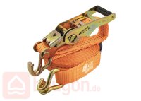 Eurotec Zurrgurt mit Ratsche und Spitzhaken 12 m x 50 mm...