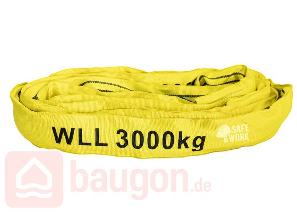 Eurotec Rundschlinge       L: 2 m, U: 4 m, B: 65mm, Tragfähigkeit 3.000 kg VE:1