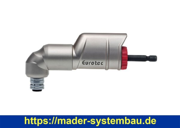Eurotec Winkelschraubvorsatz inkl. 3 Bits (TX20, TX25 & TX30) VE:1