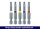 Eurotec Bit-Set 50 mm Edelstahl; TX 15 braun VE:20