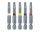 Eurotec Bit-Set 50 mm Edelstahl; TX 25 blau VE:20