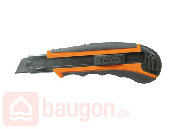 Eurotec Cuttermesser mit 8 Abbrechklingen VE:1