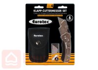 Eurotec Klapp-Cuttermesser Set inkl. 5 Ersatzklingen und...