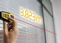 Eurotec Laser-Entfernungsmesser 50M mit Gürteltasche...
