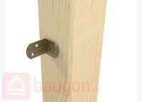 Eurotec Flechtzaunbeschlag L-Form; gelb verzinkt 83 x 27...