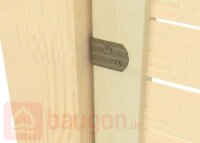 Eurotec Flechtzaunbeschlag L-Form; gelb verzinkt 83 x 27 x 34 x 36 t 2 mm VE:4