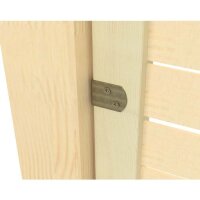 Eurotec Flechtzaunbeschlag L-Form; gelb verzinkt 83 x 27 x 34 x 36 t 2 mm VE:4