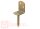 Eurotec Flechtzaunbeschlag L-Form; gelb verzinkt 83 x 27 x 34 x 36 t 2 mm VE:4