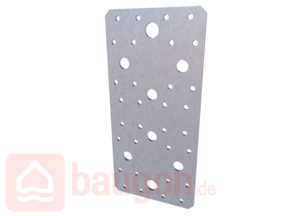 Eurotec Flachverbinder 170 x 65 x 2,5 mm Stahl verzinkt VE:50