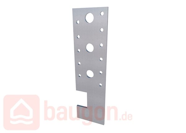 Eurotec T-Träger Anker 50 x 180 x 3,0 mm Stahl verzinkt VE:100