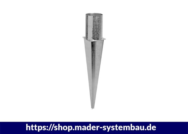 Eurotec Einschlagbodenhülse für Rundpfosten Pfostenaufn. Ø121 mm VE:1