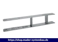 Eurotec H-Pfostenanker 121 x 600 mm Materialstärke...