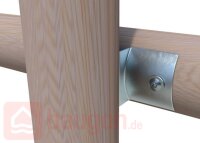 Eurotec Rundholzverbinder galv. Verzinkt 70 x 200 x 25 mm VE:1