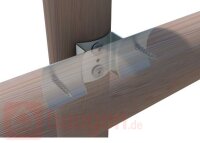 Eurotec Rundholzverbinder galv. Verzinkt 70 x 200 x 25 mm VE:1