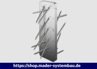Eurotec Magnus L 110 x 340 mm; Im Set á 8 = 4 Verbinder im Set à 4 Verbinder, inkl. Schrauben VE:4
