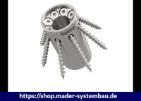 Eurotec Hebefix Ø40mm Zink Nickel inkl. Schrauben...