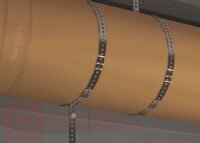 Eurotec Montagelochband verzinkt 10m Rolle Breite x Stärke(mm) 17 x 0,75 Loch: Ø6,5mm VE:5