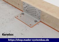 Eurotec SonoTec Winkelentkopplung 6x80x240 mm für Systemwinkel CLT VE:5
