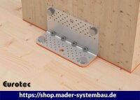 Eurotec SonoTec Winkelentkopplung 6x80x240 mm für Systemwinkel CLT VE:5
