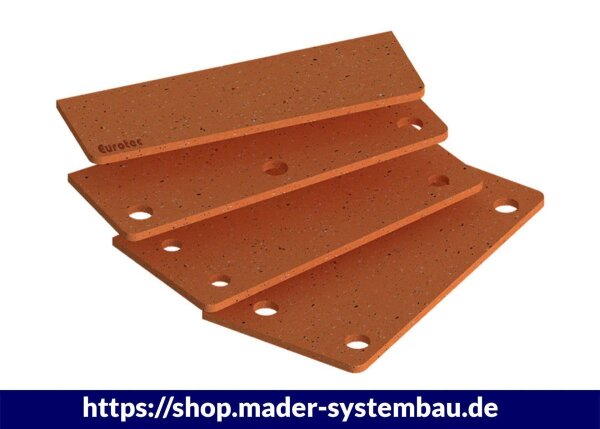 Eurotec SonoTec Winkelentkopplung 6x120x230 mm für Scherwinkel 230x120/-platte 230x240 VE:5