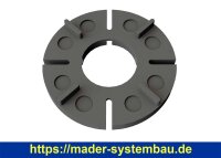 Eurotec Plattenlager; EPDM  Ø 120 x 18/10 mm VE:45