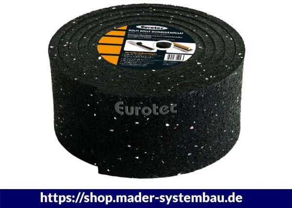 Eurotec Rolfi, Rolle, Gummigranulat 2015 x 70 x 8 mm VE:10