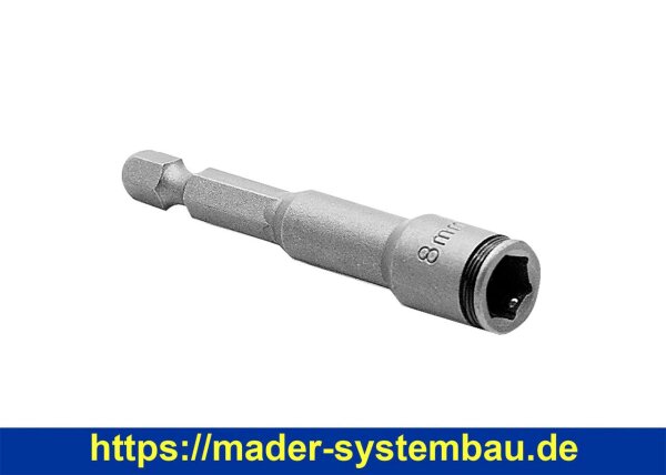Eurotec 6-Kant Bit für Edelstahlschrauben SW8 für Dünnblechschrauben VE:1