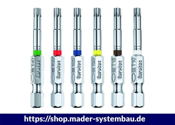 Eurotec Bit-Set 50 mm; TX 15 braun VE:20