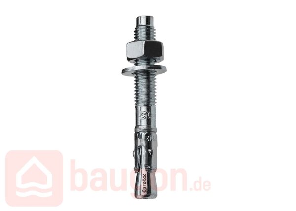 Eurotec Bolzenanker; Stahl verzinkt; SW10 mit Unterlegscheibe 6,0 x 85 mm VE:100