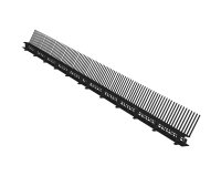 Eurotec Traufenlüftungselement schwarz 85 mm x 1 m...