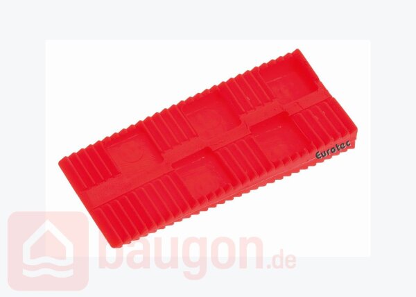 Eurotec Montagekeil schwarz (800 kg Tragfähigkeit) 140 x 43 x 25 (L x B x H) VE:364