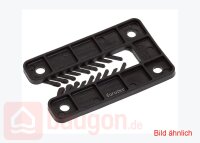 Eurotec Justierklotz mit Kerbe schwarz 80 x 50 x 4 (L x B...