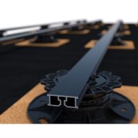 Eurotec TERRA Alu-Systemprofil H15 schwarz 39 x 15 x 1,65 x 4000 mm RAL 9005 VE:1