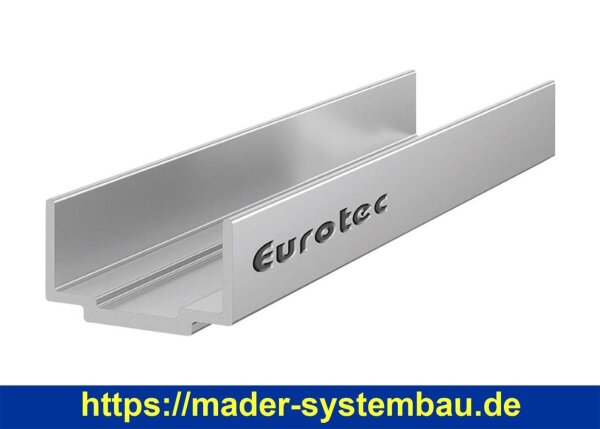 Eurotec Alu-Systemprofilverbinder EVO inkl. 4 Bohrschrauben pro Verbinder 24 x 50 x 200 mm (B x H x L) VE:10