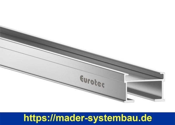 Eurotec Alu-Systemprofil EVO 2,4m 60 x 40 x 2400 mm  (B x H x L) VE:1