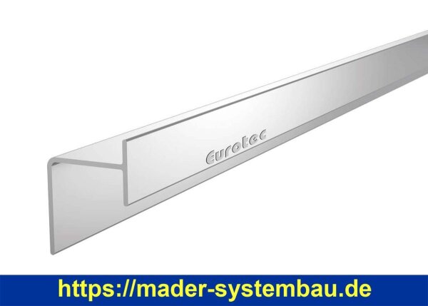 Eurotec Abschlussprofil Alu-UK oben 45 x 50 x 2000 mm (B x H x L) VE:1