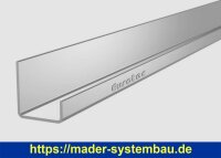 Eurotec Abschlussprofil Alu-UK oben 45 x 50 x 2000 mm (B x H x L) VE:1