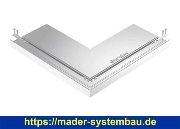 Eurotec Außenecke Terrassenrand Set Außenecke rechts & links; 2 Profilverbinder; Eckverbinder; 12 Schrauben VE:1