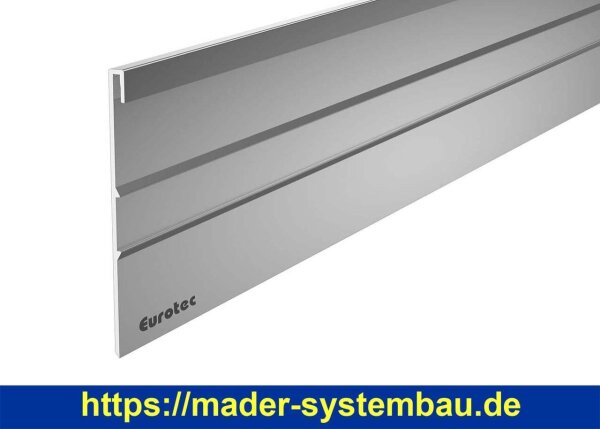 Eurotec Balkon Abschlussblende 7 x 116 x 2000 mm (B x H x L) VE:1