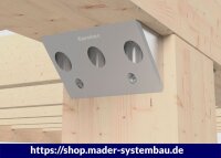 Eurotec EckTec 100; inkl. Schrauben 50 x 50 x 100 (B x H x T) VE:1