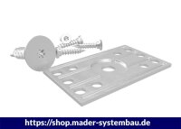Eurotec Flechtzaunbeschlag; Edelstahl A2; Set inkl....