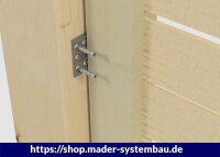 Eurotec Flechtzaunbeschlag; Edelstahl A2; Set inkl. Schrauben 40 x 65 mm VE:4